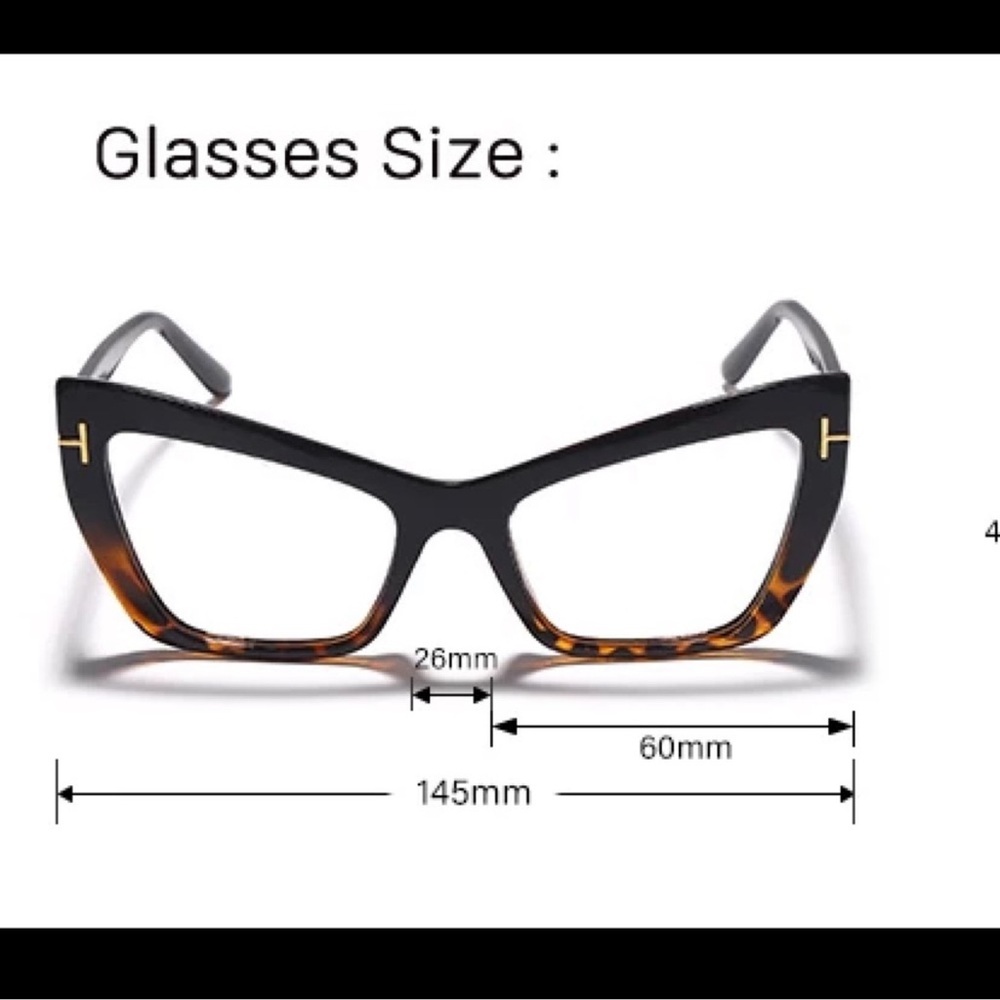 NWT CAT EYE GLASSES💗💗💗 - Picture 3 of 4